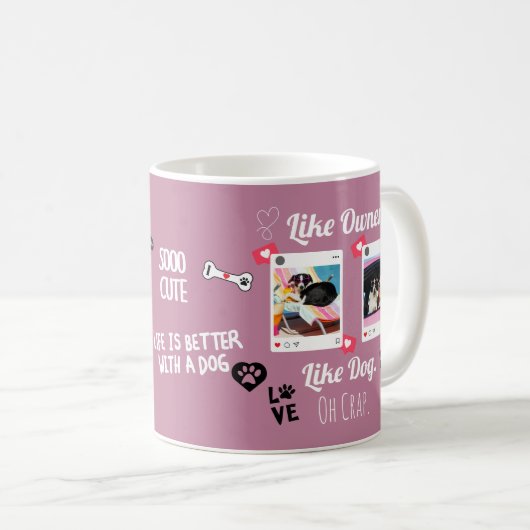 Benutzerdefinierte Tasse für Hunde | Personalisier (VorderseiteRechts)