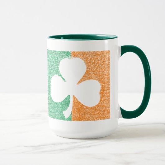 Benutzerdefinierte Tasse für irisches Kleeblatt -  (Rechts)