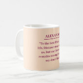 benutzerdefinierte Tasse mit Ihrem Brief an Ihren (Vorderseite Links)