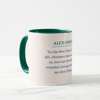 Benutzerdefinierte Tasse mit Ihrem Text für Ihren 