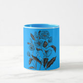 Benutzerdefinierte Tasse mit Mohnfarben Blume Male (Zentrum)