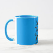 Benutzerdefinierte Tasse mit Mohnfarben Blume Male (Links)