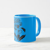 Benutzerdefinierte Tasse mit Mohnfarben Blume Male (VorderseiteRechts)