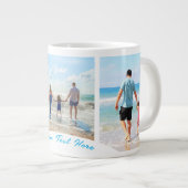 Benutzerdefinierte Tasse von Fotocollage-Text für  (Vorderseite Rechts)