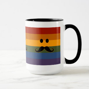 benutzerdefinierte Tasse von Mustache Pride - Stil