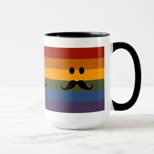 benutzerdefinierte Tasse von Mustache Pride - Stil (Rechts)