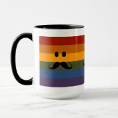 benutzerdefinierte Tasse von Mustache Pride - Stil (Links)
