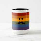 benutzerdefinierte Tasse von Mustache Pride - Stil (Zentrum)