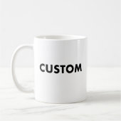 Benutzerdefinierte Tasse Vorlage - Weiß, 11oz (Links)