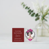 Benutzerdefinierte Tattoo-Business-Karte Visitenkarte (Stehend Vorderseite)