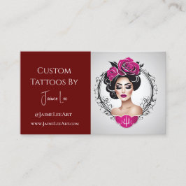 Benutzerdefinierte Tattoo-Business-Karte Visitenkarte