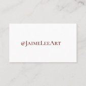 Benutzerdefinierte Tattoo-Business-Karte Visitenkarte (Rückseite)