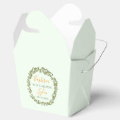 Benutzerdefinierte Taufgeschenkbox mit Olivenkranz Geschenkschachtel (Geöffnet)