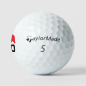 Benutzerdefinierte Taylor Made Golfbälle mit rotem (Logo)