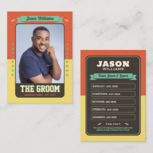 Benutzerdefinierte Team Groom Cards Trauzeugen Kar Telefonnummerkarte