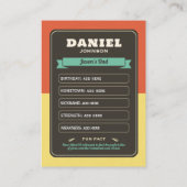 Benutzerdefinierte Team Groom Cards Trauzeugen Kar Telefonnummerkarte (Rückseite)