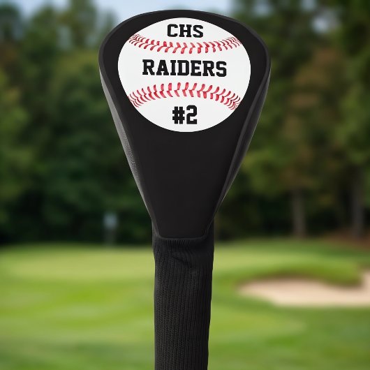 Benutzerdefinierte Teambriefe im Baseball, Name un Golf Headcover