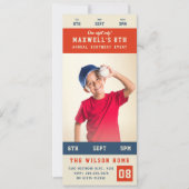 Benutzerdefinierte Teamfarben Sporting Event Ticke Einladung (Vorderseite)