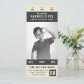 Benutzerdefinierte Teamfarben Sporting Event Ticke Einladung (Stehend Vorderseite)