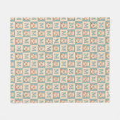 Benutzerdefinierte Teddybär-Babydecke als Geschenk Fleecedecke (Vorderseite (Horizontal))