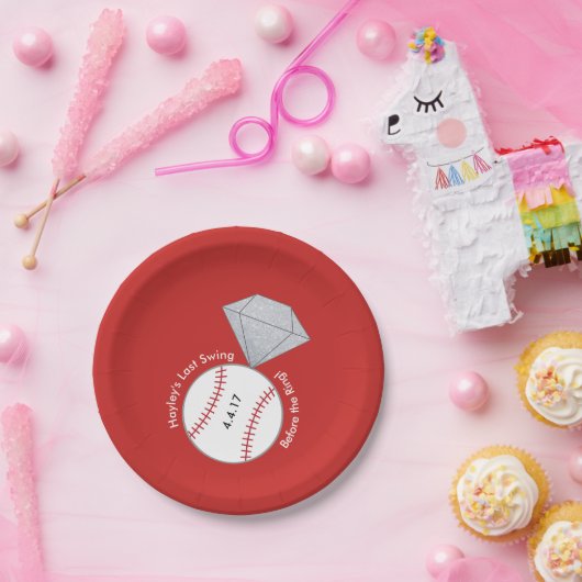 Benutzerdefinierte Teller für das Bachelorette-Bas (Party)