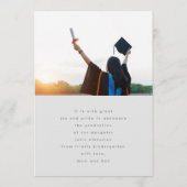 Benutzerdefinierte Template-Foto High School Absch Ankündigung (Rückseite)