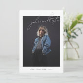 Benutzerdefinierte Template-Foto High School Absch Ankündigung (Stehend Vorderseite)