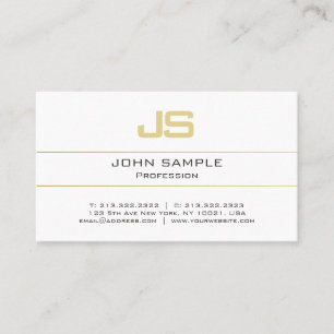 Benutzerdefinierte Template Gold Erstmonogramm Mod Visitenkarte