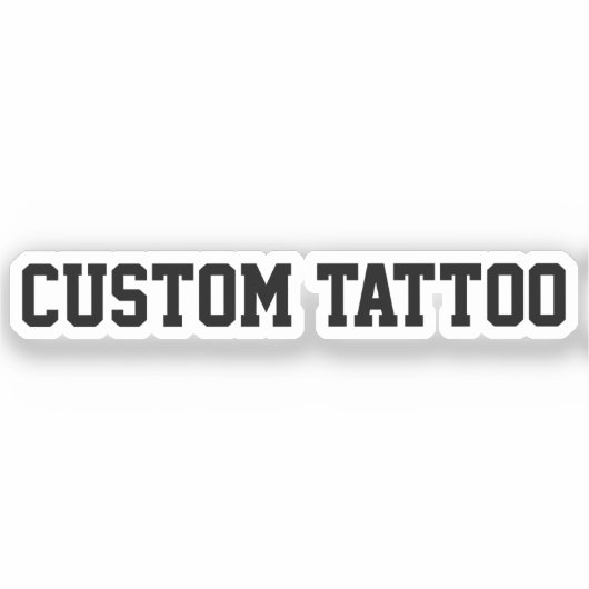 Benutzerdefinierte temporäre Tattoo Ihre Worte Par Aufkleber (Vorderseite)