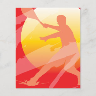 Benutzerdefinierte Tennis-Turnier-Flugblattvorlage Flyer
