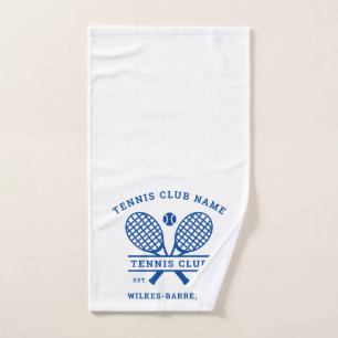Benutzerdefinierte Tennisclub-Name-Icons Handtuch