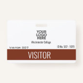 Benutzerdefinierte Terracotta-Besucher Gästelame-I Ausweis (Vorderseite)