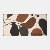 Benutzerdefinierte Terrakotta Abstract Silhouette Schreibtischunterlage (Vorderseite)