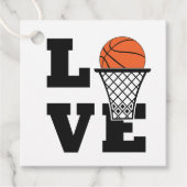Benutzerdefinierte Text-Basketball-Liebe Geschenkanhänger (Vorderseite)