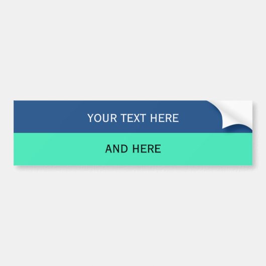 Benutzerdefinierte Text-, Bild- und Hintergrundfar Autoaufkleber (Vorne)
