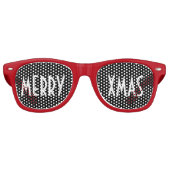 Benutzerdefinierte Text-, Bild- und Hintergrundfar Partybrille (Vorderseite)