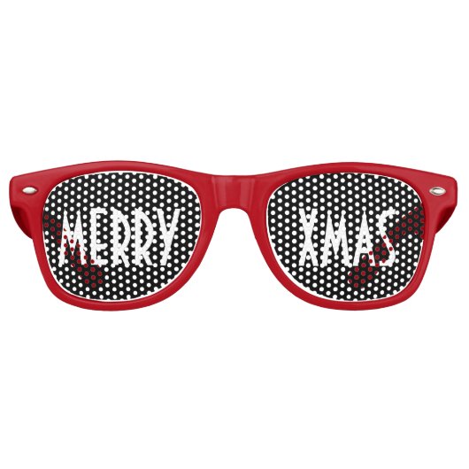 Benutzerdefinierte Text-, Bild- und Hintergrundfar Partybrille (Vorderseite)