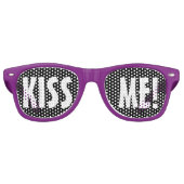 Benutzerdefinierte Text-, Bild- und Hintergrundfar Partybrille (Vorderseite)