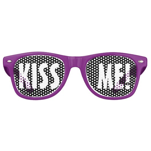 Benutzerdefinierte Text-, Bild- und Hintergrundfar Partybrille (Vorderseite)