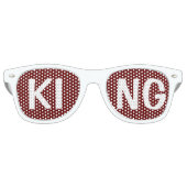 Benutzerdefinierte Text-, Bild- und Hintergrundfar Partybrille (Vorderseite)