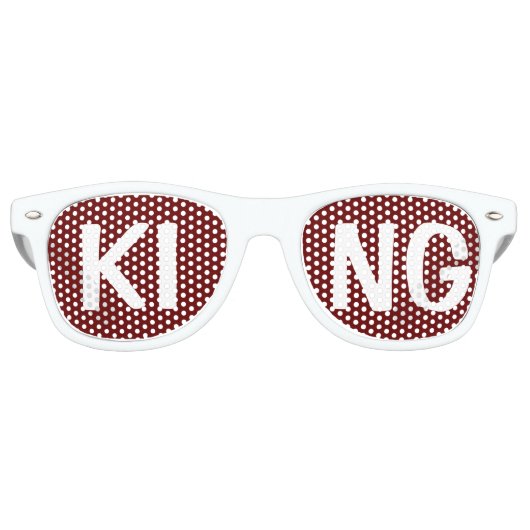 Benutzerdefinierte Text-, Bild- und Hintergrundfar Partybrille (Vorderseite)