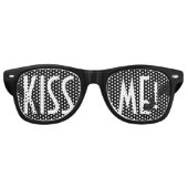 Benutzerdefinierte Text-, Bild- und Hintergrundfar Partybrille (Vorderseite)