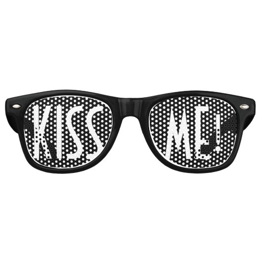 Benutzerdefinierte Text-, Bild- und Hintergrundfar Partybrille (Vorderseite)