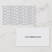 Benutzerdefinierte Text-, Bild- und Hintergrundfar Visitenkarte (Vorne/Hinten)