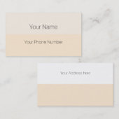 Benutzerdefinierte Text-, Bild- und Hintergrundfar Visitenkarte (Vorne/Hinten)