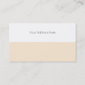 Benutzerdefinierte Text-, Bild- und Hintergrundfar Visitenkarte (Rückseite)