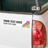 Benutzerdefinierte Text-Farbenfrohe Regenbogenwell Autoaufkleber (Auf Lkw)