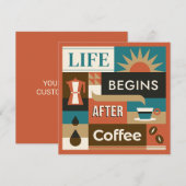 Benutzerdefinierte Text-Farbige Coffee-Quotes (Vorne/Hinten)