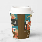 Benutzerdefinierte Text-Farbige Coffee-Quotes Pappbecher (Rechts)