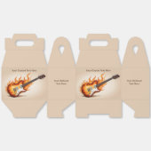 Benutzerdefinierte Text-Flaming-Gitarre Geschenkschachtel (Ungeklappt)